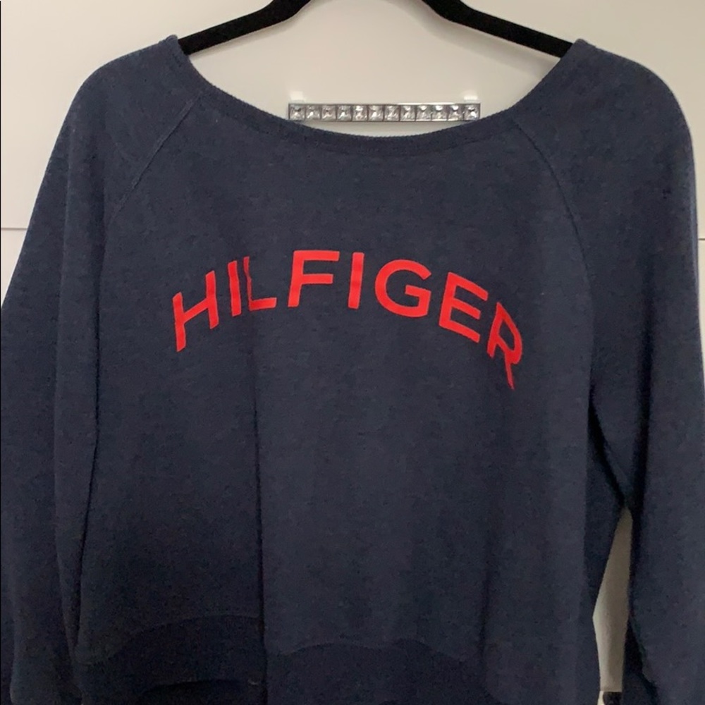Blue and Red Tommy Hilfiger Crew